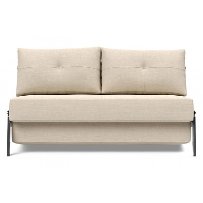 Innovation Living Cubed Full Size Sofa Bed with Chrome legs - 586 Phobos Latte