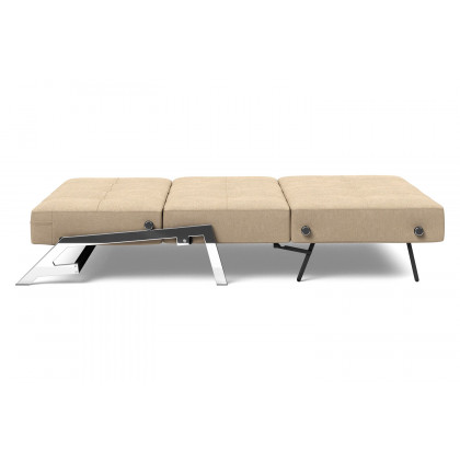 Innovation Living Cubed Full Size Sofa Bed with Chrome legs - 587 Phobos Mocha