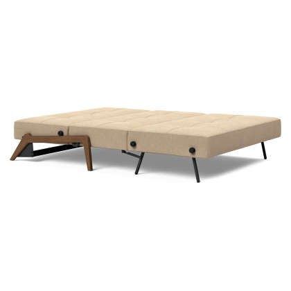 Innovation Living Cubed Full Size Sofa Bed with Dark Wood Legs - 587 Phobos Mocha
