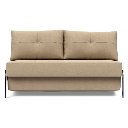 Innovation Living Cubed Full Size Sofa Bed with Alu Legs - 587 Phobos Mocha