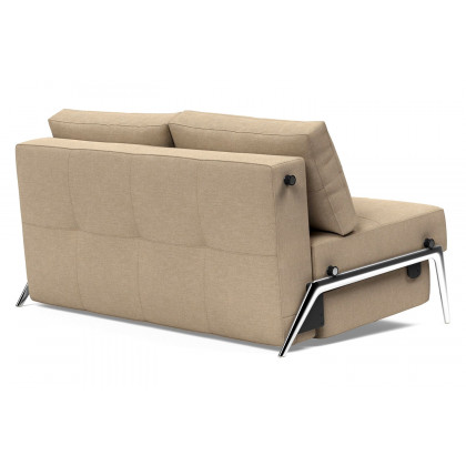 Innovation Living Cubed Full Size Sofa Bed with Alu Legs - 587 Phobos Mocha