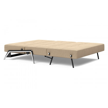 Innovation Living Cubed Full Size Sofa Bed with Alu Legs - 587 Phobos Mocha