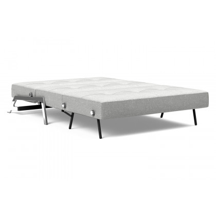 Innovation Living Cubed Full Size Sofa Bed with Chrome legs - 590 Micro Check Gray