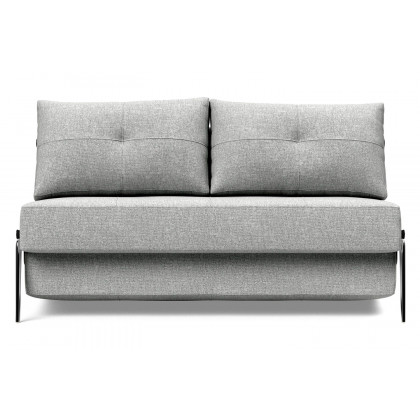 Innovation Living Cubed Full Size Sofa Bed with Alu Legs - 590 Micro Check Gray