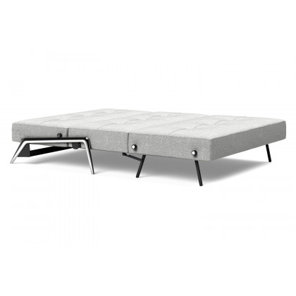 Innovation Living Cubed Full Size Sofa Bed with Alu Legs - 590 Micro Check Gray