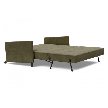 Innovation Living Cubed Queen Size Sofa Bed with Arms - 316 Cordufine Pine Green