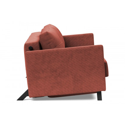 Innovation Living Cubed Queen Size Sofa Bed with Arms - 317 Cordufine Rust