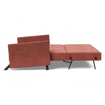 Innovation Living Cubed Queen Size Sofa Bed with Arms - 317 Cordufine Rust