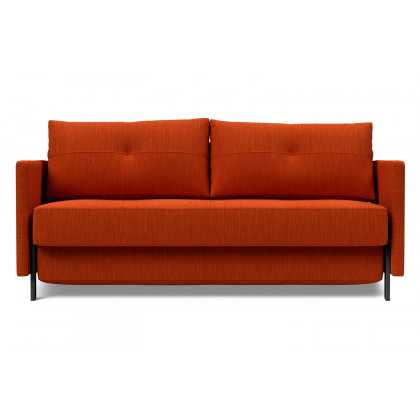Innovation Living Cubed Queen Size Sofa Bed with Arms - 506 Elegance Paprika