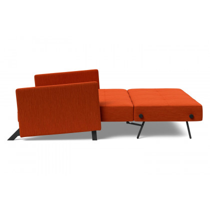 Innovation Living Cubed Queen Size Sofa Bed with Arms - 506 Elegance Paprika