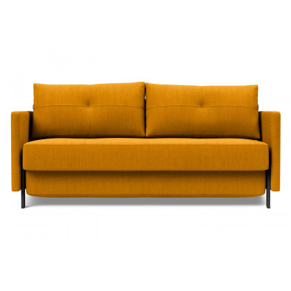Innovation Living Cubed Queen Size Sofa Bed with Arms - 507 Elegance Burned Curry