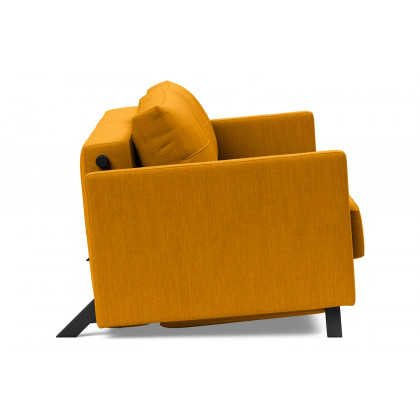 Innovation Living Cubed Queen Size Sofa Bed with Arms - 507 Elegance Burned Curry
