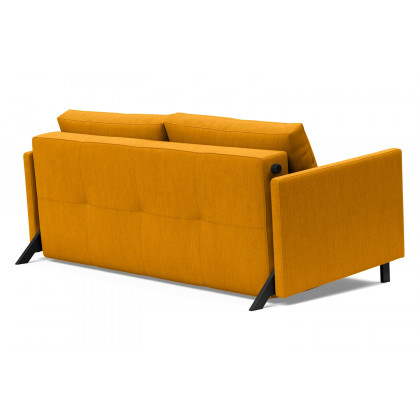 Innovation Living Cubed Queen Size Sofa Bed with Arms - 507 Elegance Burned Curry