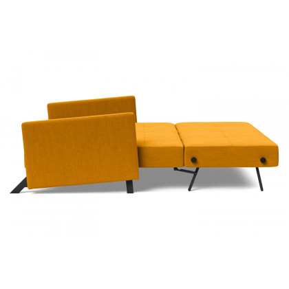 Innovation Living Cubed Queen Size Sofa Bed with Arms - 507 Elegance Burned Curry