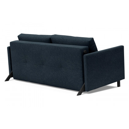 Innovation Living Cubed Queen Size Sofa Bed with Arms - 515 Nist Blue