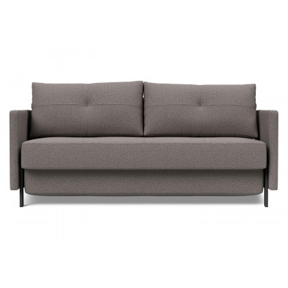 Innovation Living Cubed Queen Size Sofa Bed with Arms - 521 Mixed Dance Gray