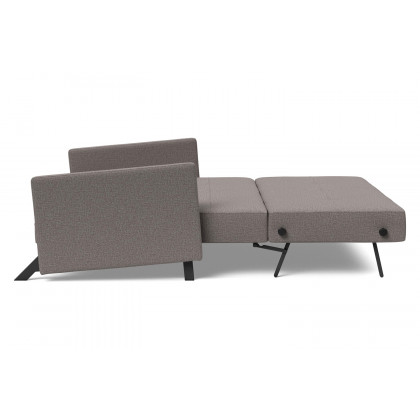 Innovation Living Cubed Queen Size Sofa Bed with Arms - 521 Mixed Dance Gray