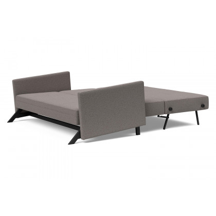 Innovation Living Cubed Queen Size Sofa Bed with Arms - 521 Mixed Dance Gray