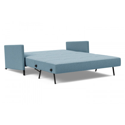 Innovation Living Cubed Queen Size Sofa Bed with Arms - 525 Mixed Dance Light Blue