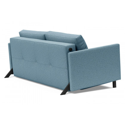 Innovation Living Cubed Queen Size Sofa Bed with Arms - 525 Mixed Dance Light Blue