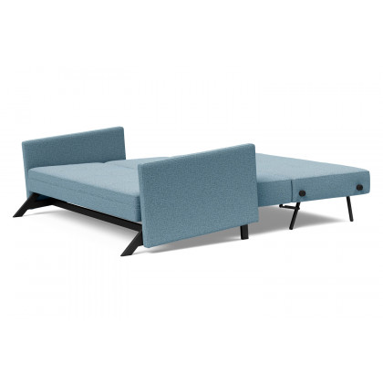 Innovation Living Cubed Queen Size Sofa Bed with Arms - 525 Mixed Dance Light Blue