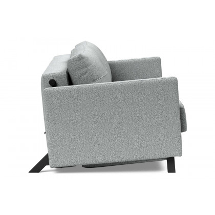 Innovation Living Cubed Queen Size Sofa Bed with Arms - 538 Melange Light Gray