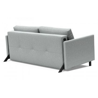 Innovation Living Cubed Queen Size Sofa Bed with Arms - 538 Melange Light Gray