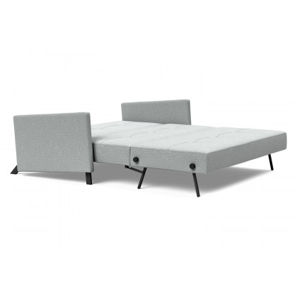 Innovation Living Cubed Queen Size Sofa Bed with Arms - 538 Melange Light Gray