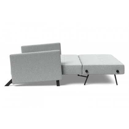 Innovation Living Cubed Queen Size Sofa Bed with Arms - 538 Melange Light Gray