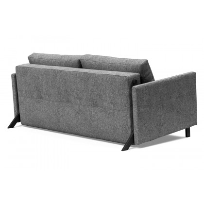 Innovation Living Cubed Queen Size Sofa Bed with Arms - 563 Twist Charcoal