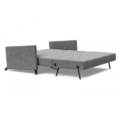 Innovation Living Cubed Queen Size Sofa Bed with Arms - 563 Twist Charcoal