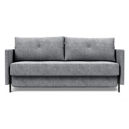 Innovation Living Cubed Queen Size Sofa Bed with Arms - 565 Twist Granite