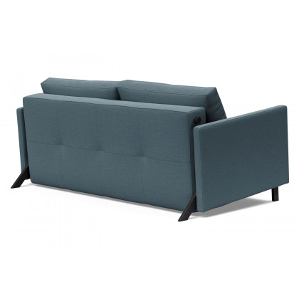 Innovation Living Cubed Queen Size Sofa Bed with Arms - 573 Vivus Dusty Blue