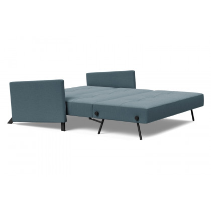 Innovation Living Cubed Queen Size Sofa Bed with Arms - 573 Vivus Dusty Blue