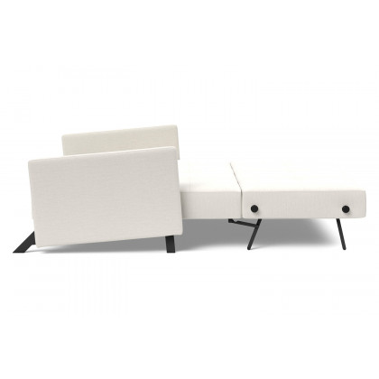 Innovation Living Cubed Queen Size Sofa Bed with Arms - 574 Vivus Dusty Off White