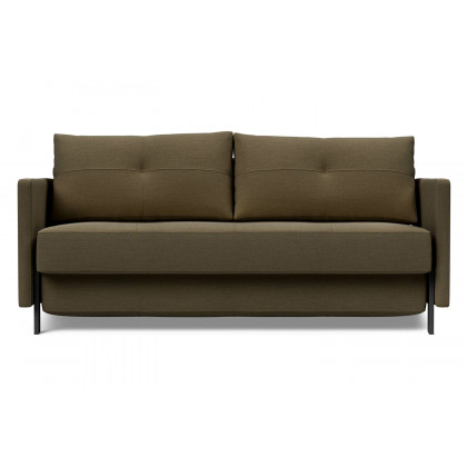 Innovation Living Cubed Queen Size Sofa Bed with Arms - 575 Vivus Dusty Olive