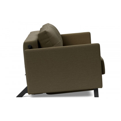 Innovation Living Cubed Queen Size Sofa Bed with Arms - 575 Vivus Dusty Olive