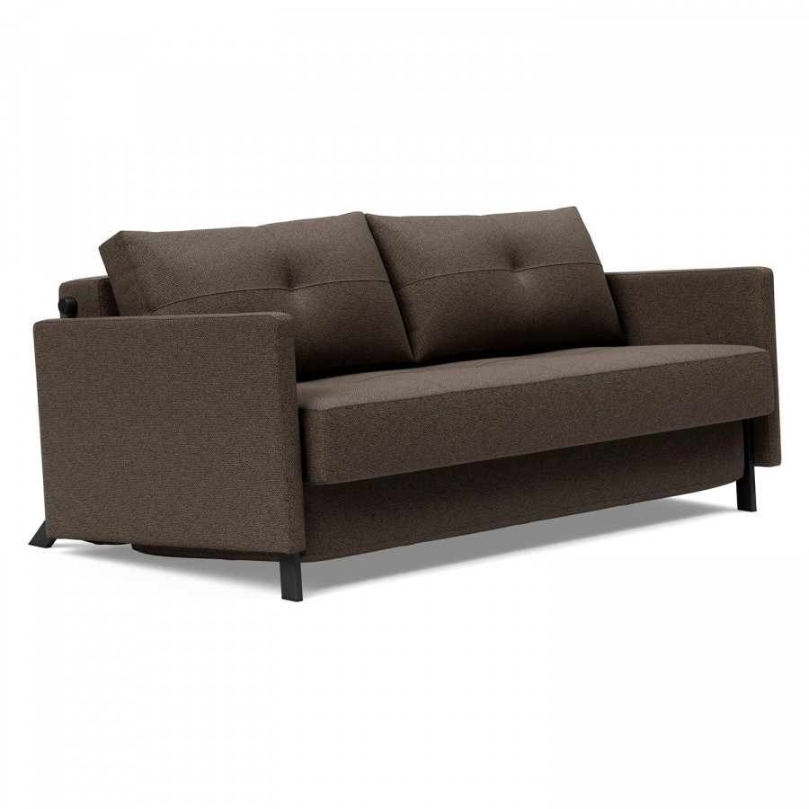Innovation Living Cubed Queen Size Sofa Bed with Arms - 578 Kenya Taupe
