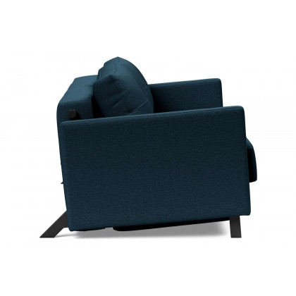 Innovation Living Cubed Queen Size Sofa Bed with Arms - 580 Argus Navy Blue