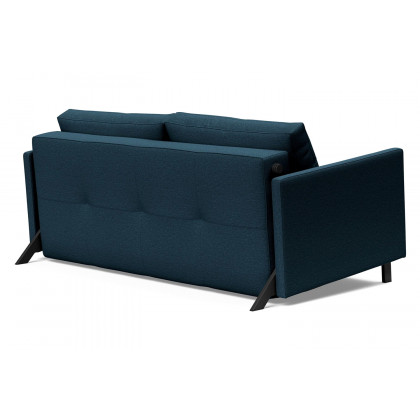 Innovation Living Cubed Queen Size Sofa Bed with Arms - 580 Argus Navy Blue