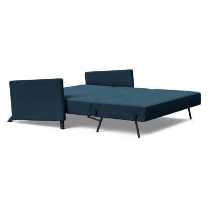 Innovation Living Cubed Queen Size Sofa Bed with Arms - 580 Argus Navy Blue