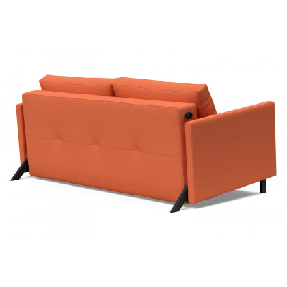 Innovation Living Cubed Queen Size Sofa Bed with Arms - 581 Argus Rust
