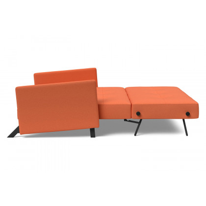 Innovation Living Cubed Queen Size Sofa Bed with Arms - 581 Argus Rust