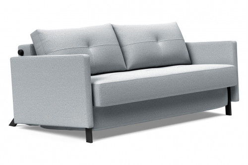 Innovation Living™ Cubed Queen Size Sofa Bed with Arms - 583 Argus Gray