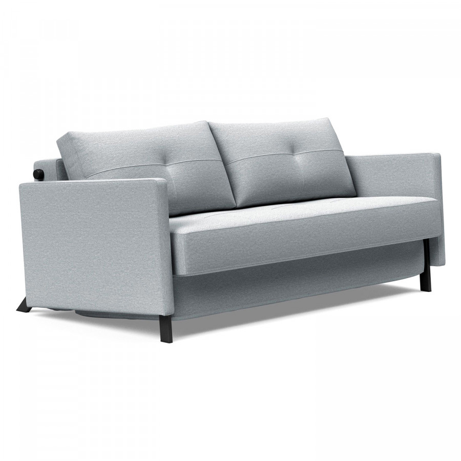 Innovation Living Cubed Queen Size Sofa Bed with Arms - 583 Argus Gray