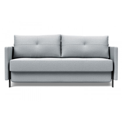 Innovation Living Cubed Queen Size Sofa Bed with Arms - 583 Argus Gray