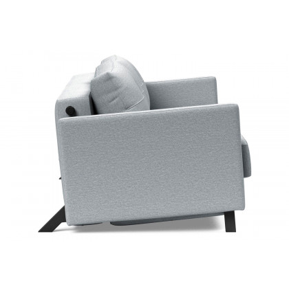 Innovation Living Cubed Queen Size Sofa Bed with Arms - 583 Argus Gray