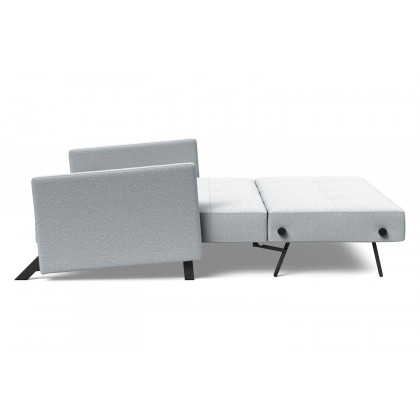 Innovation Living Cubed Queen Size Sofa Bed with Arms - 583 Argus Gray