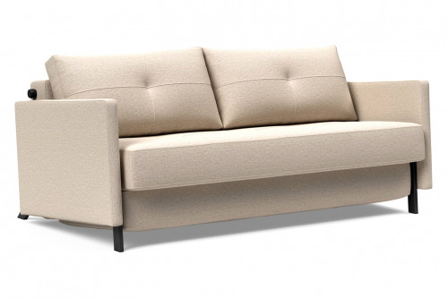 Innovation Living™ Cubed Queen Size Sofa Bed with Arms - 584 Argus Natural