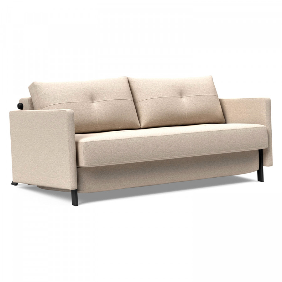 Innovation Living Cubed Queen Size Sofa Bed with Arms - 584 Argus Natural